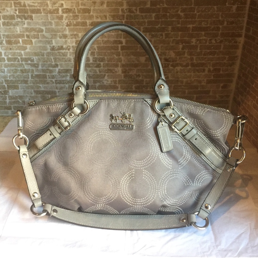 Coach, Versatile Gray Purse